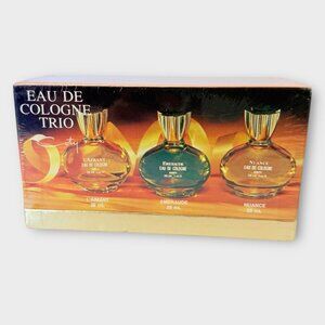 COTY Eau De Cologne Trio Box Set NEW Sealed L'Aimant Emeraude Nuance Vintage